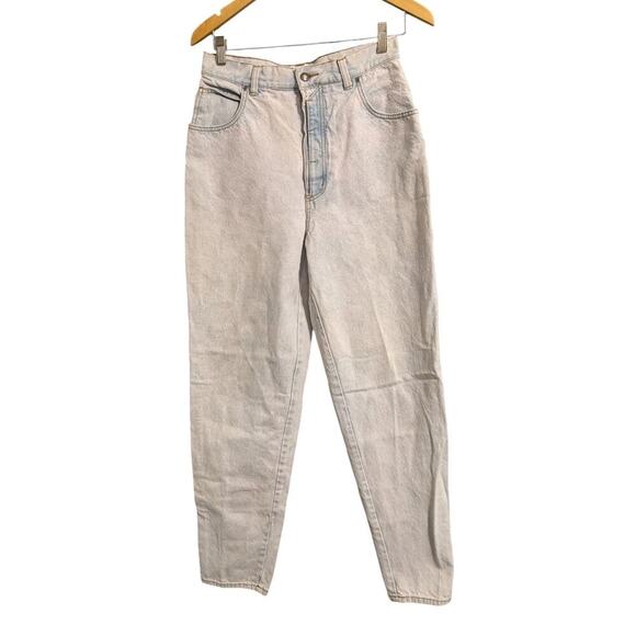 Vintage 80s Bugle Boy Tapered Leg Light Wash Mom Jeans 27 X 30 U - Picture 1 of 13